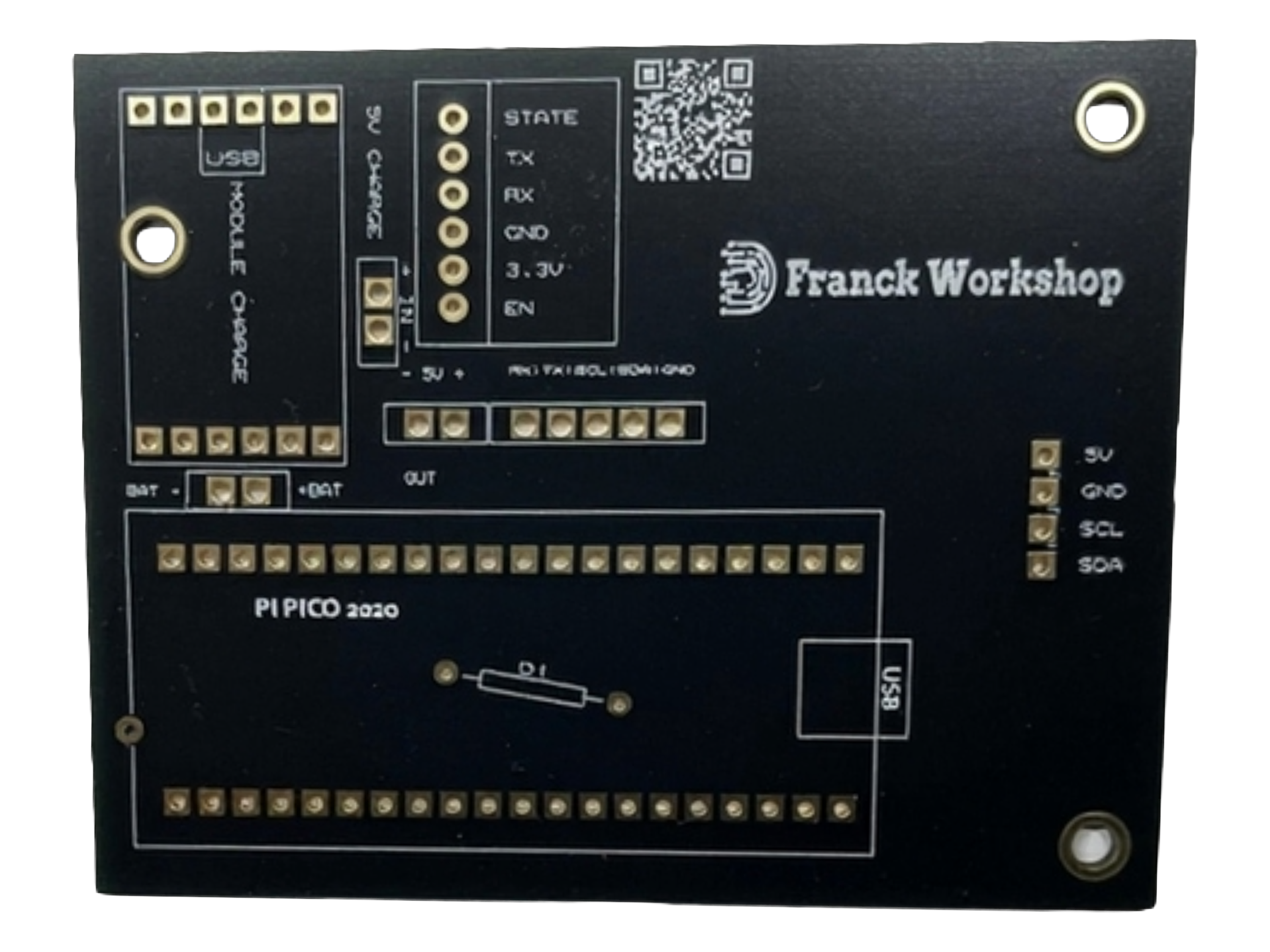 Carte PCB personnalisée Franck Workshop